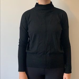 Vita Milano Black Turtleneck Sweater